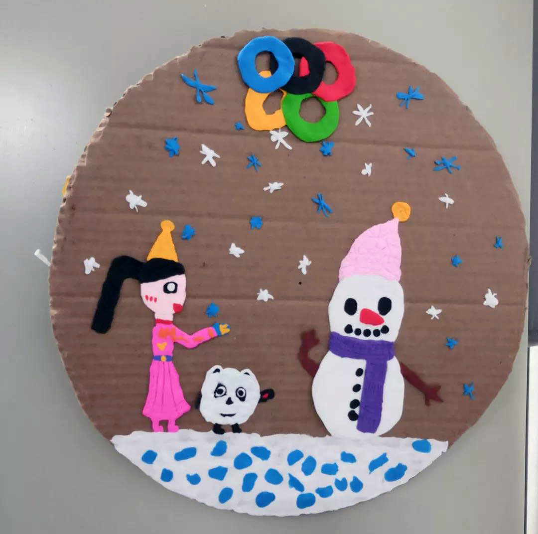 相约冬奥会粘土画简单漂亮-图7