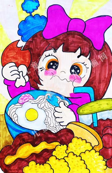儿童创意作品美食诱惑