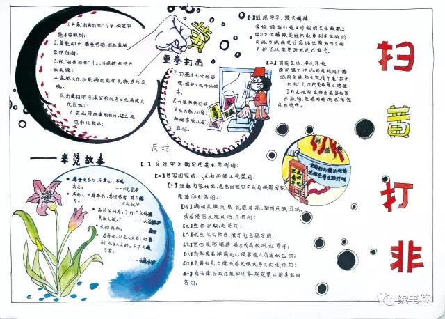 扫黄打非手抄报这样画-图3