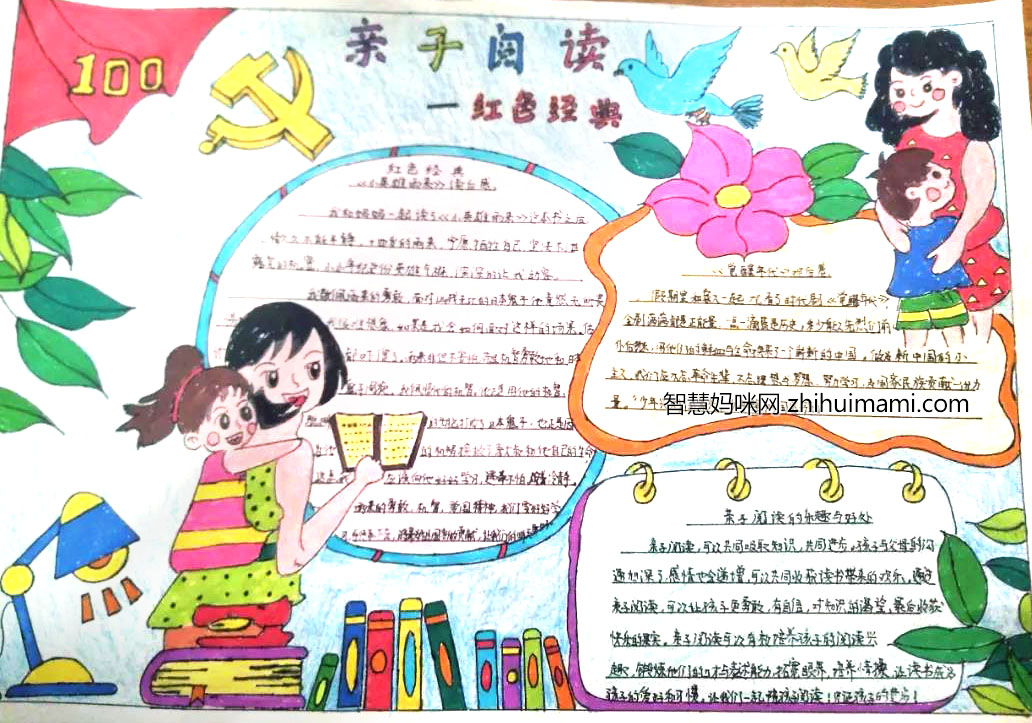 阅读伴我成长主题手抄报绘画-图5