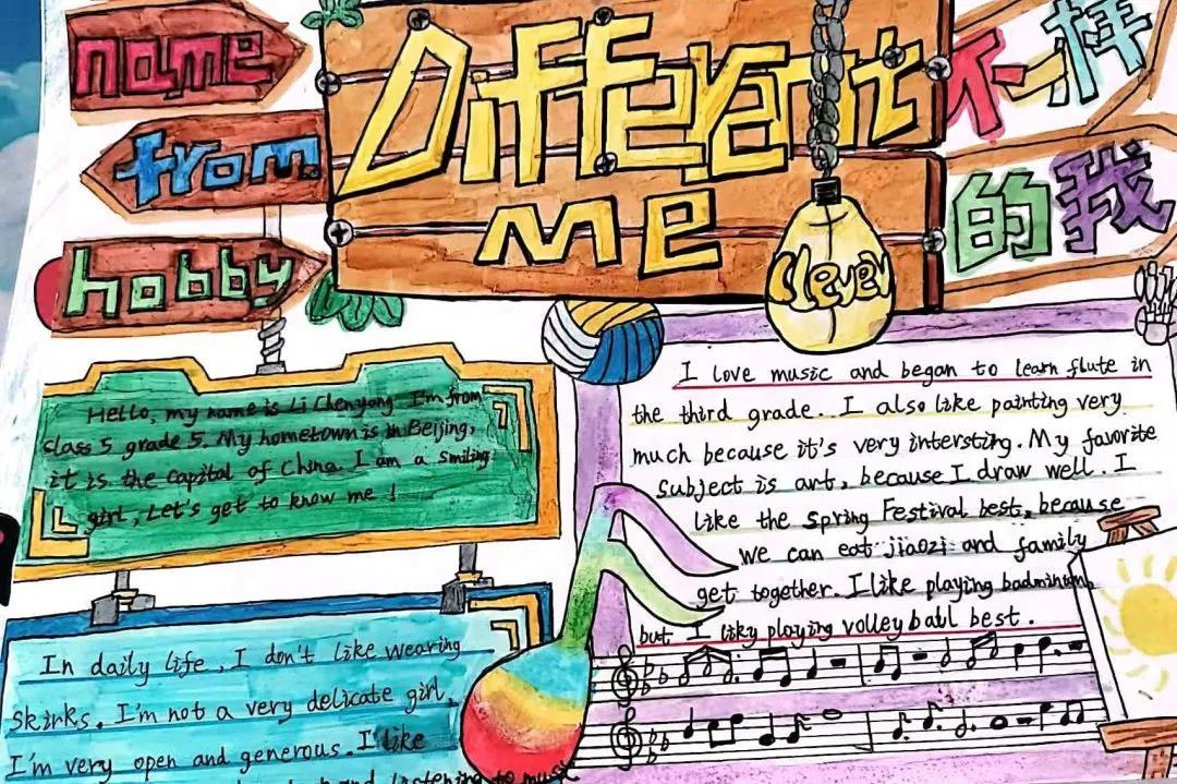 7张简单又漂亮的英语手抄报-图3