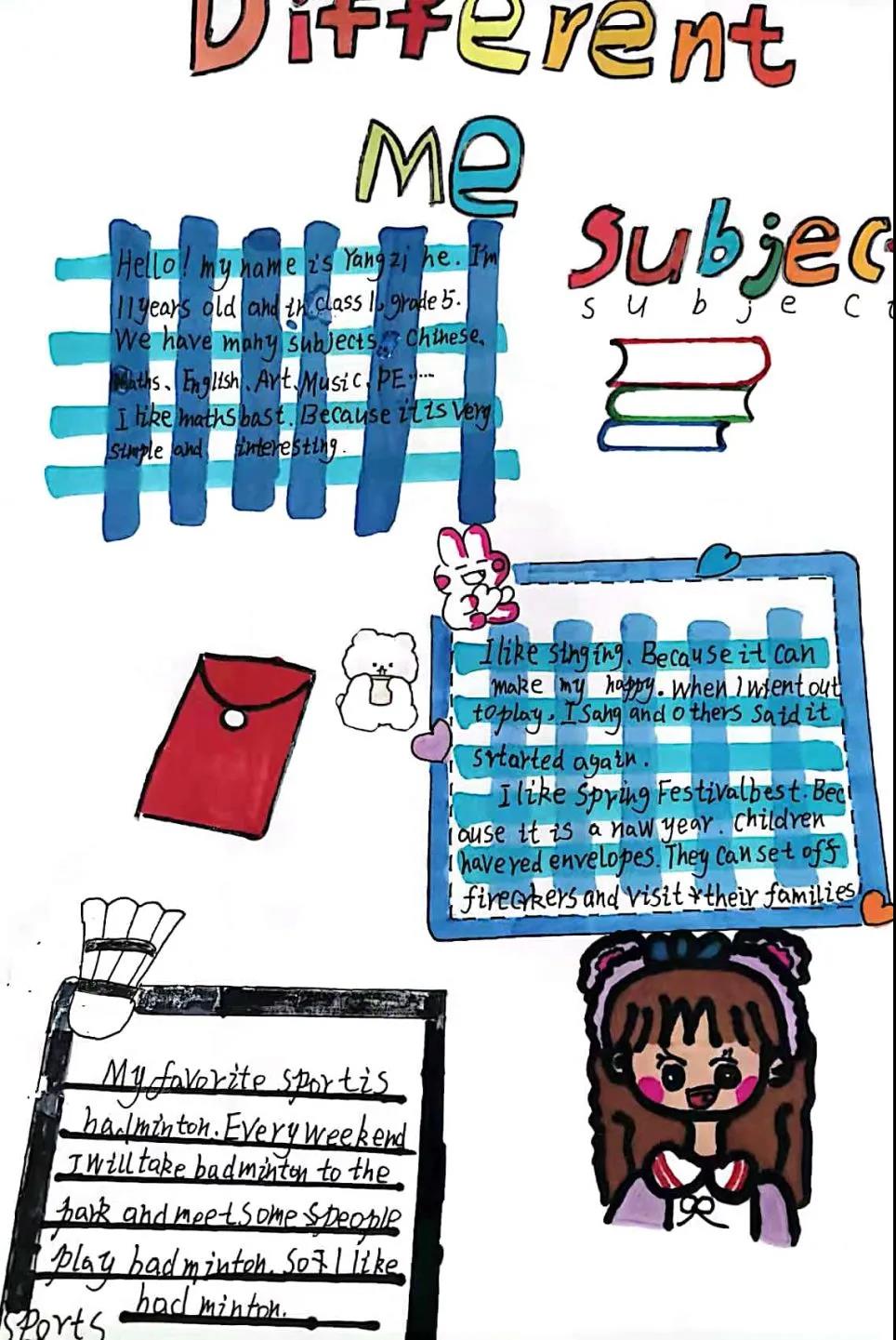 7张简单又漂亮的英语手抄报-图7