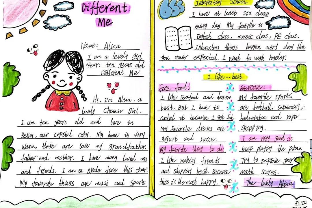 8张简单又漂亮的英语手抄报-图2