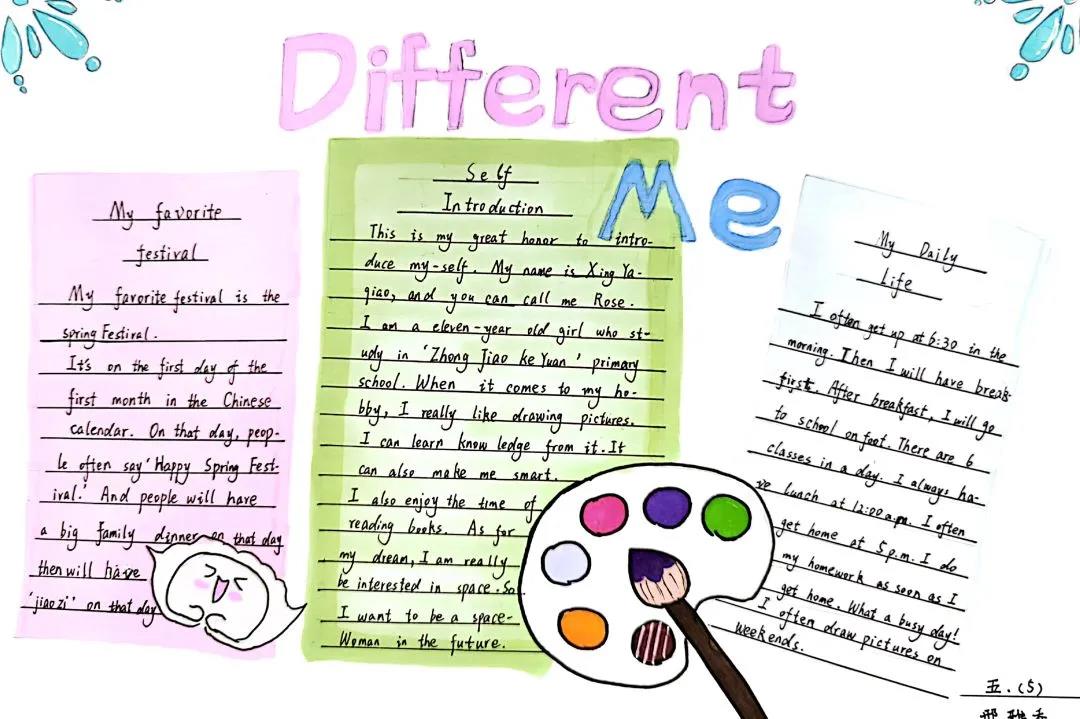 8张简单又漂亮的英语手抄报-图7