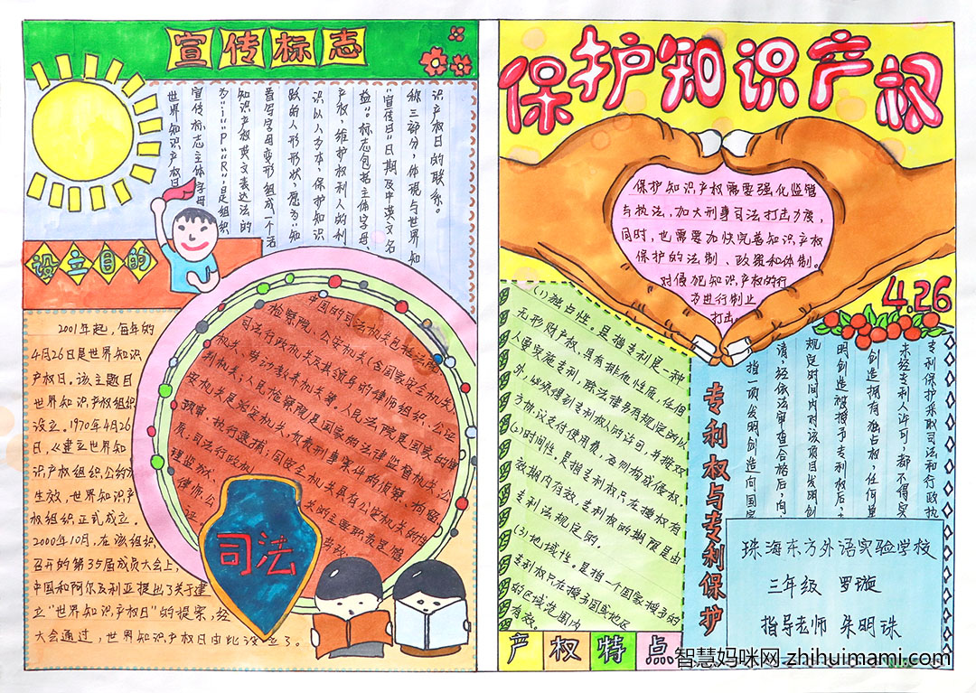 保护知识产权手抄报怎么画-图3