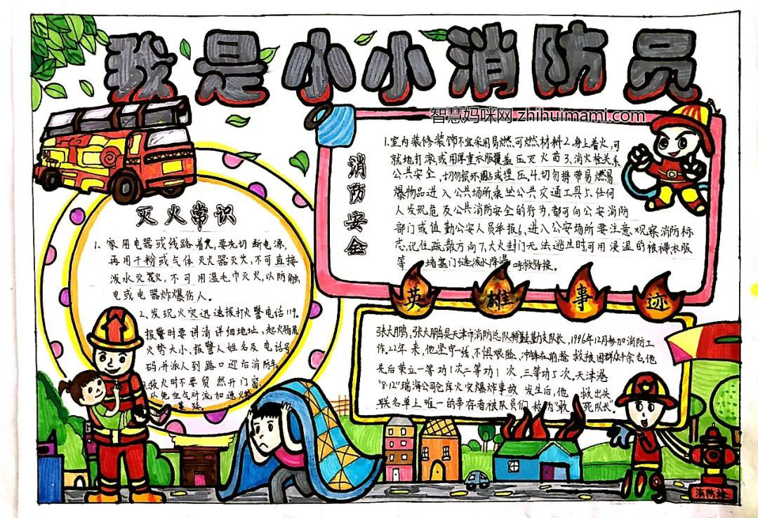 我是小小消防员手抄报怎么画-图3