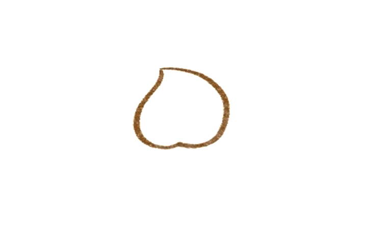 简单水果简笔画 桃子-图2