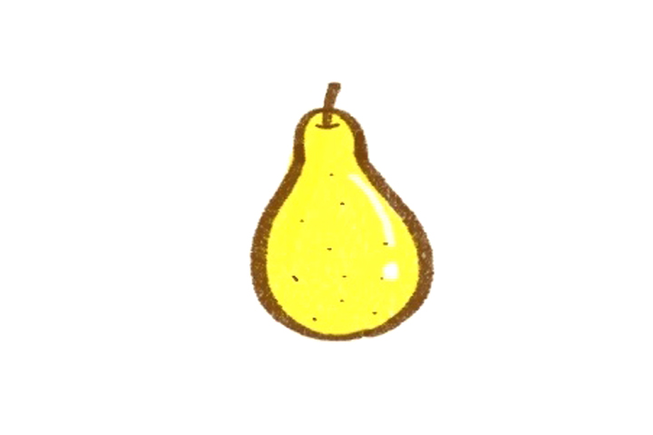 简单水果简笔画 梨