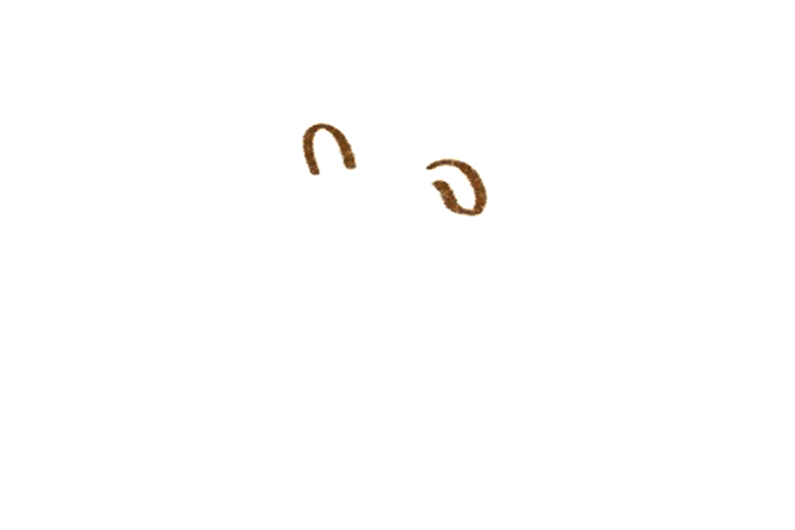 简单小兔子简笔画 思考小兔子-图1