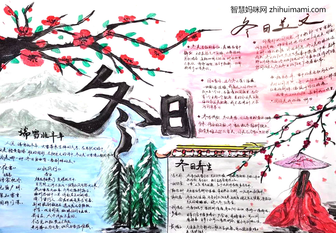 抗疫主题手抄报——冬日暖阳-图2