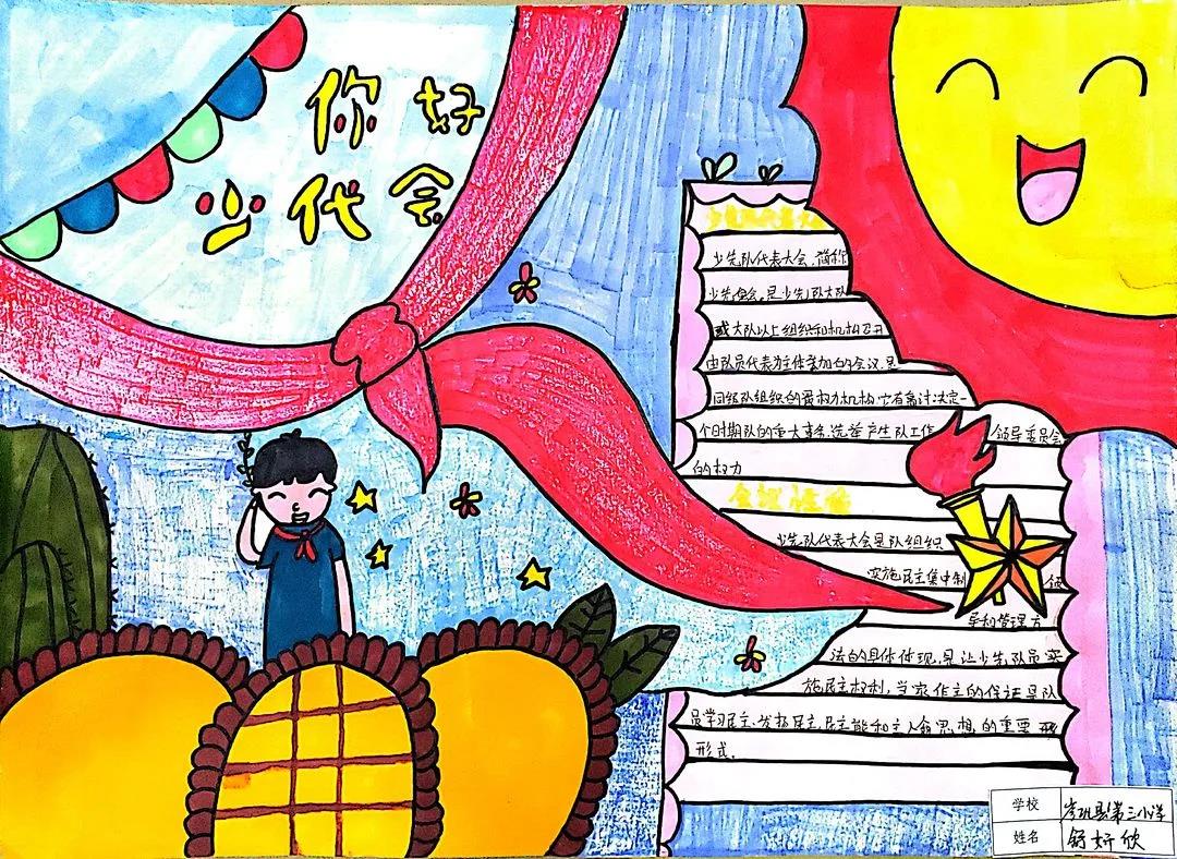 喜迎少代会手抄报——你好少代会-图2