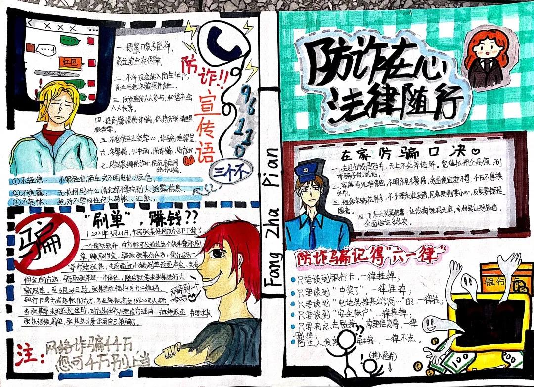 预防电信诈骗的手抄报简单易画-图2