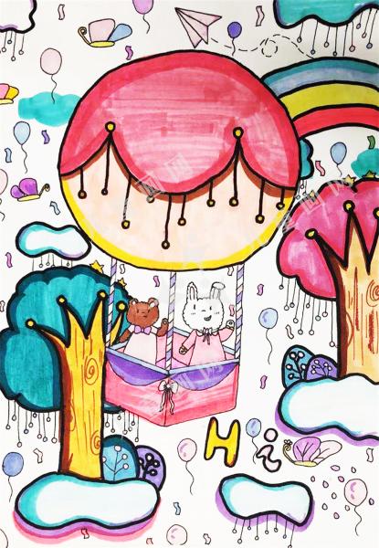 美丽的梦儿童画