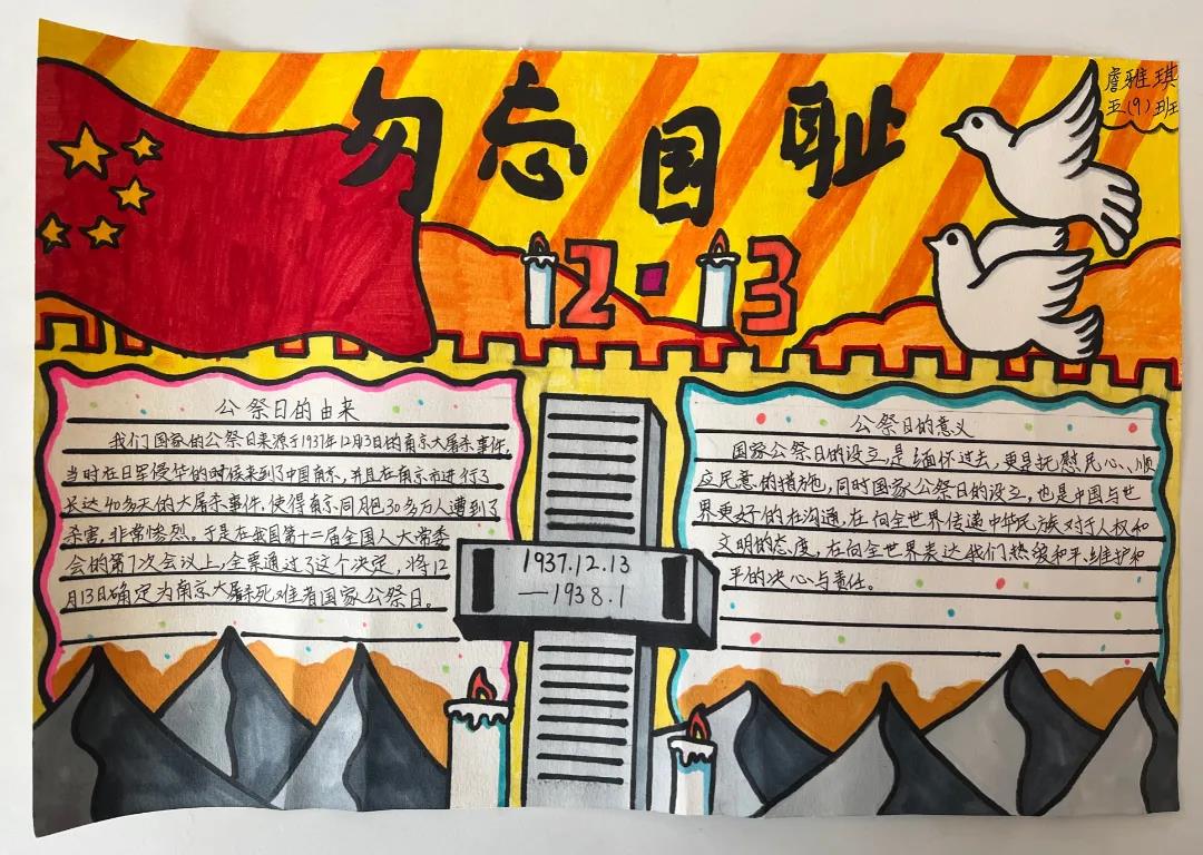 勿忘国耻复兴中华手抄报-图2