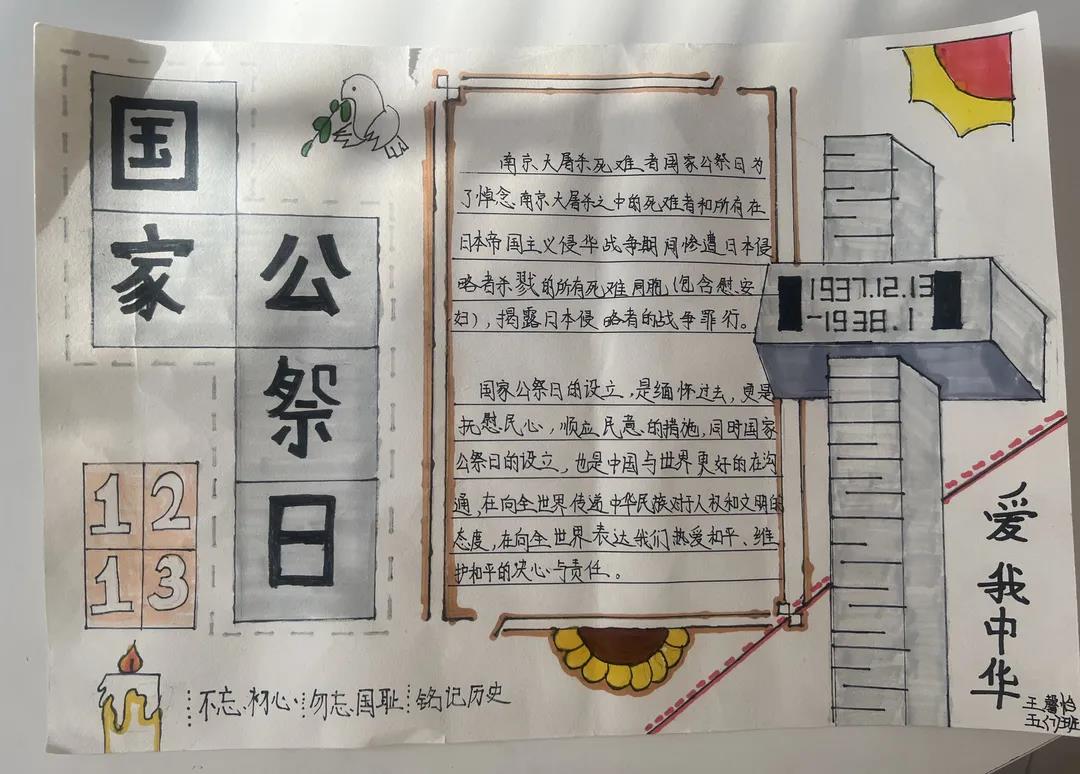 勿忘国耻振兴中华的手抄报怎么画-图1