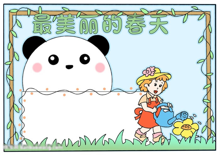 美丽的春天手抄报简单好画-图4