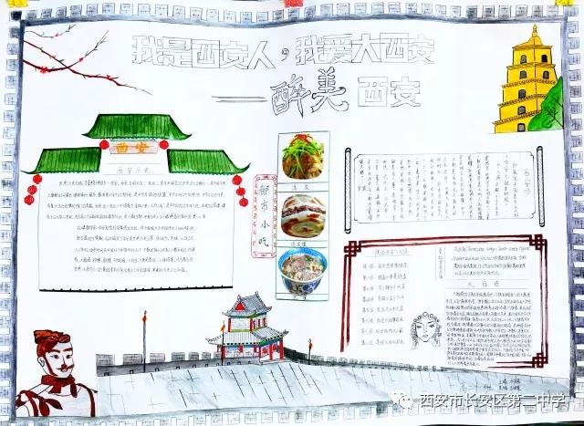 关于家乡的手抄报-“我是西安人，我爱大西安”-图8