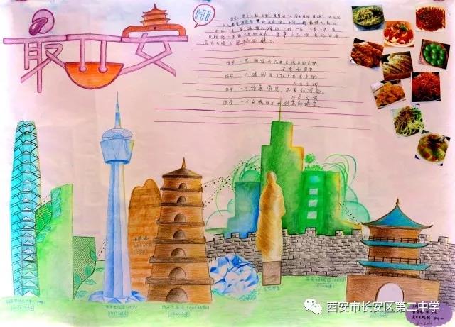 关于家乡的手抄报-“我是西安人，我爱大西安”-图12