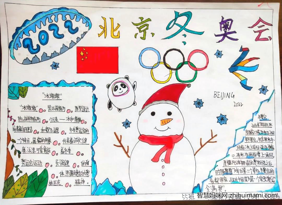 我与冰雪有个约会主题手抄报-图6