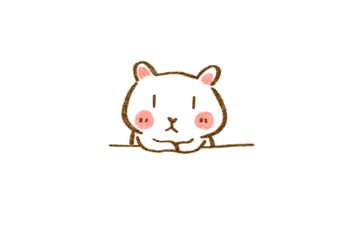 简单小兔子简笔画 郁闷的小兔子