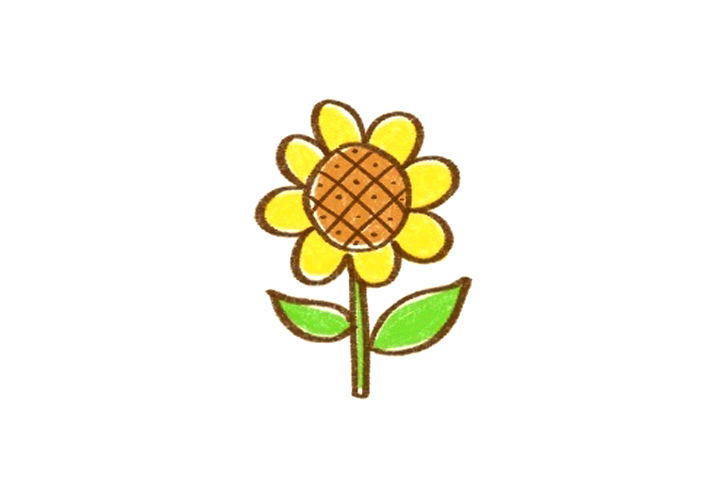 简单向日葵简笔画