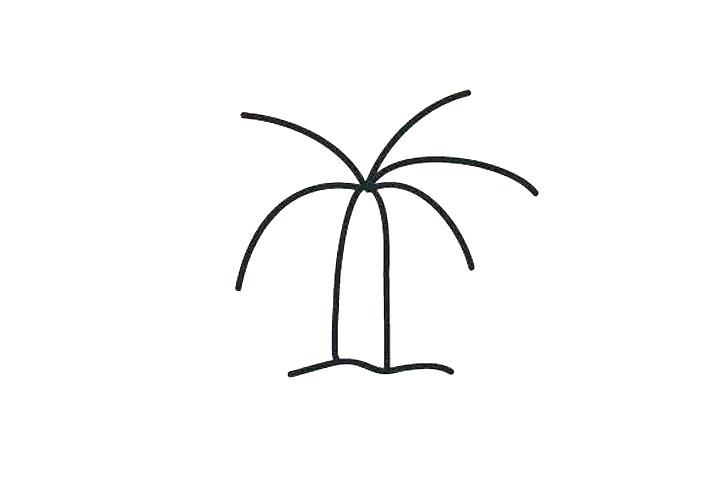 铁树的简单画法-图2