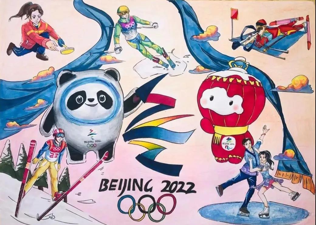 “激情冬奥，北京加油”主题绘画-图1
