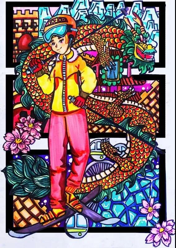 “激情冬奥，北京加油”主题绘画-图5