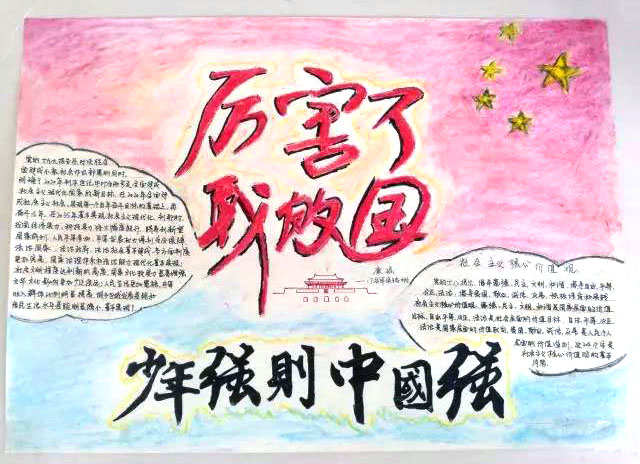 7张漂亮的厉害了我的国手抄报图片-图3