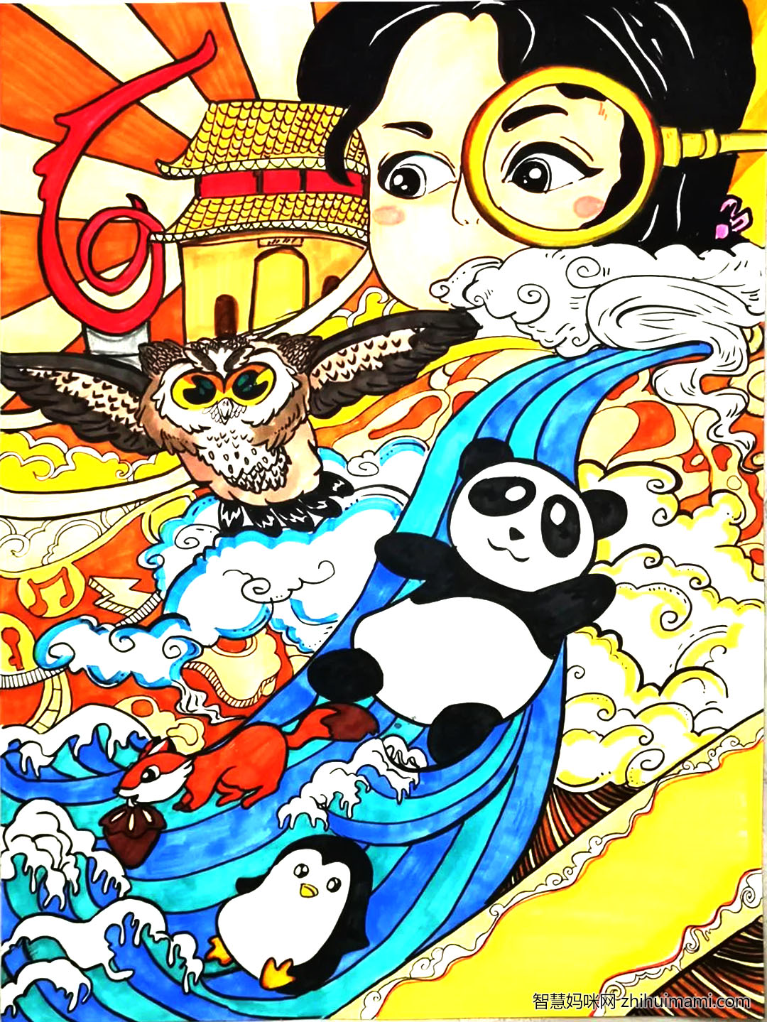 童眼看世界之绘生物多样性绘画