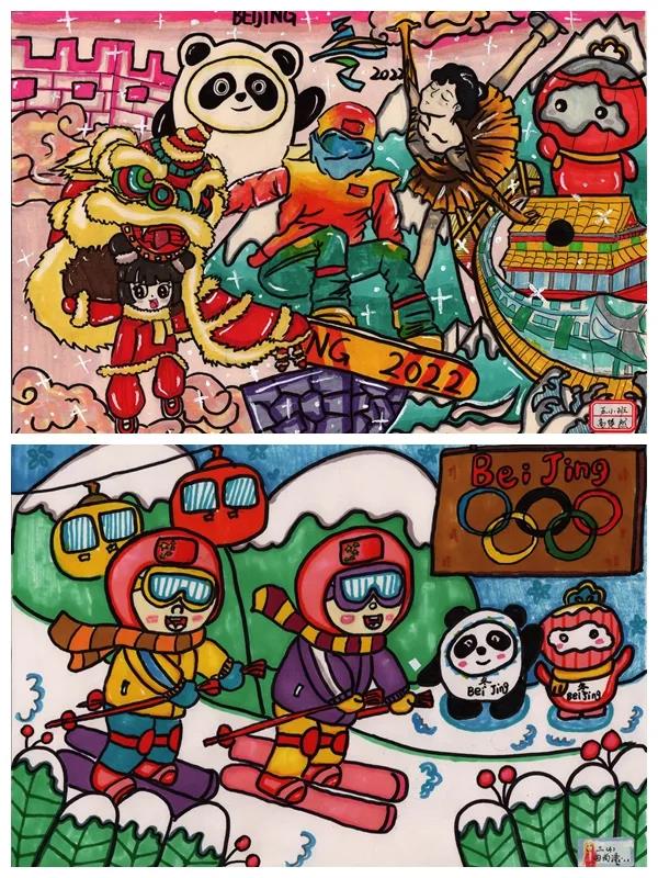 2022北京冬奥会儿童绘画-图2