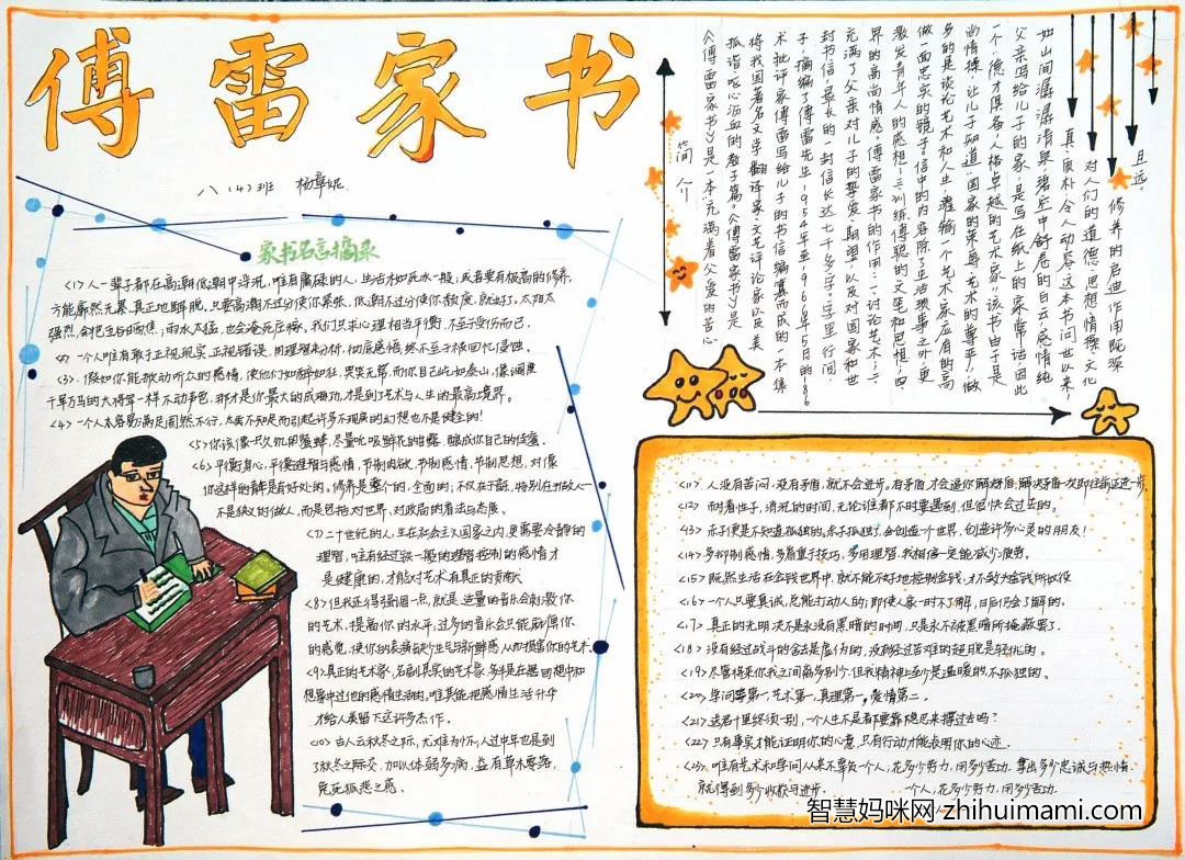 傅雷家书手抄报图片及内容-图4