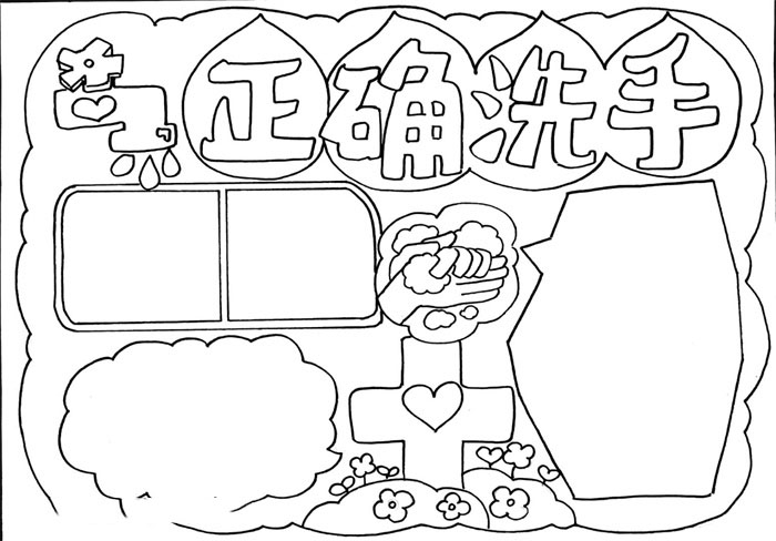 如何正确洗手的手抄报-图3