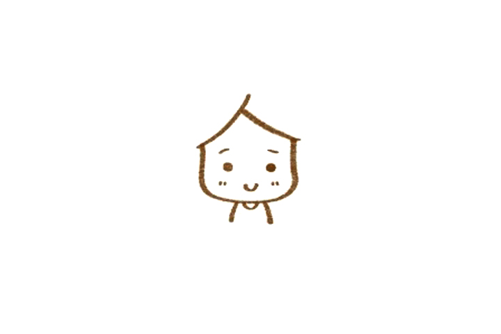 丸子头小女孩简笔画-图2