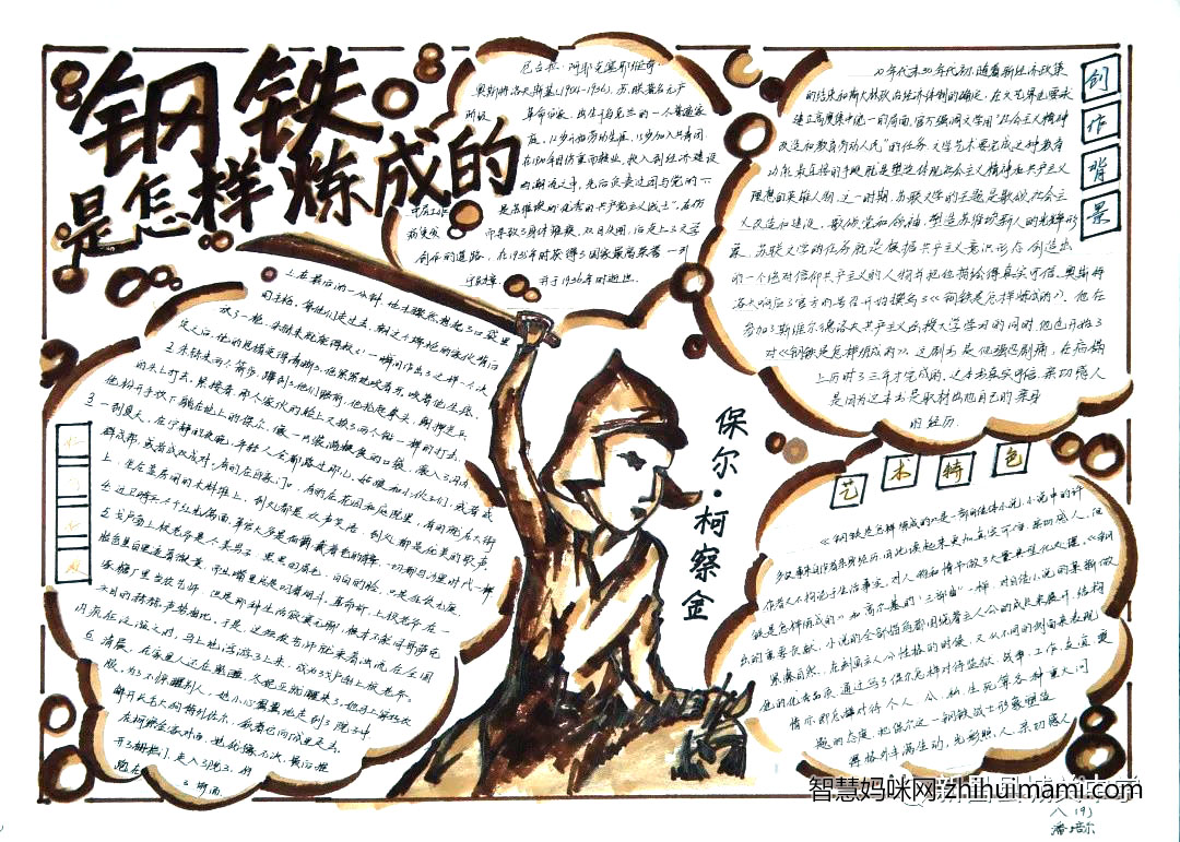 钢铁是怎样炼成的手抄报一等奖-图2