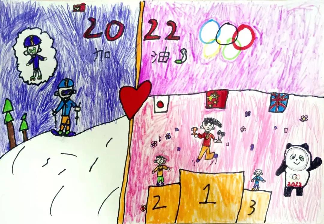 五年级2022冬奥会绘画作品-图5