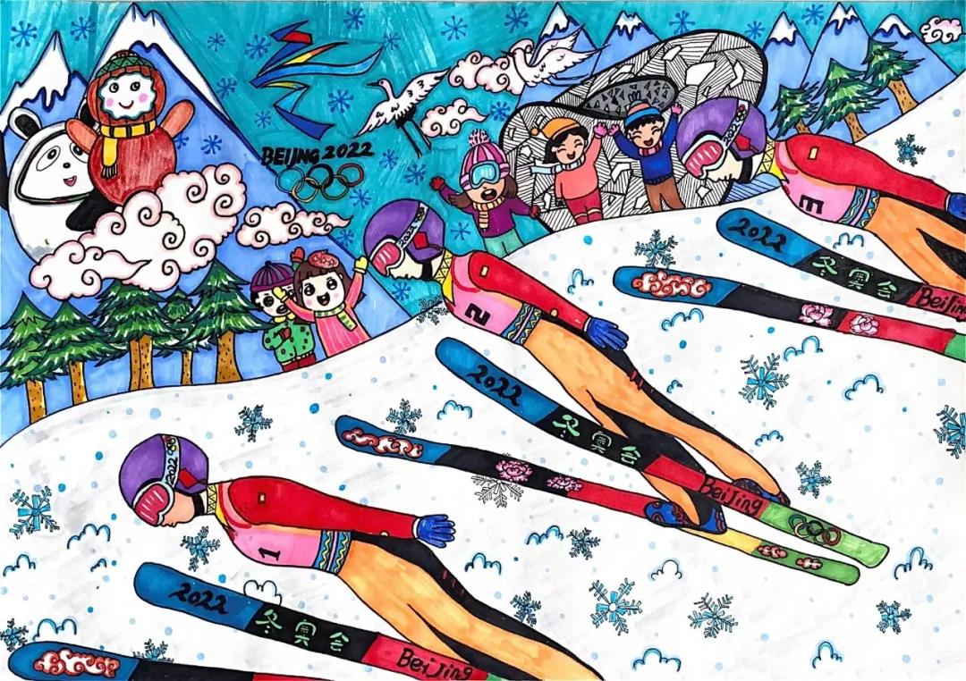 9张漂亮的冬奥会主题绘画-图6