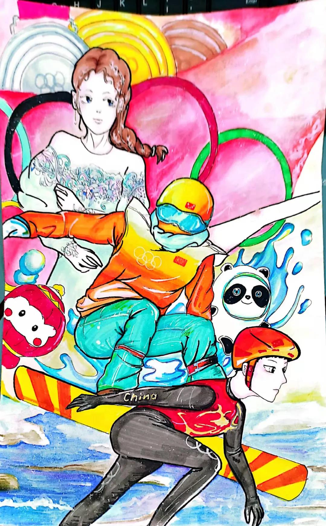 2022冬奥会主题绘画（竖版）-图3