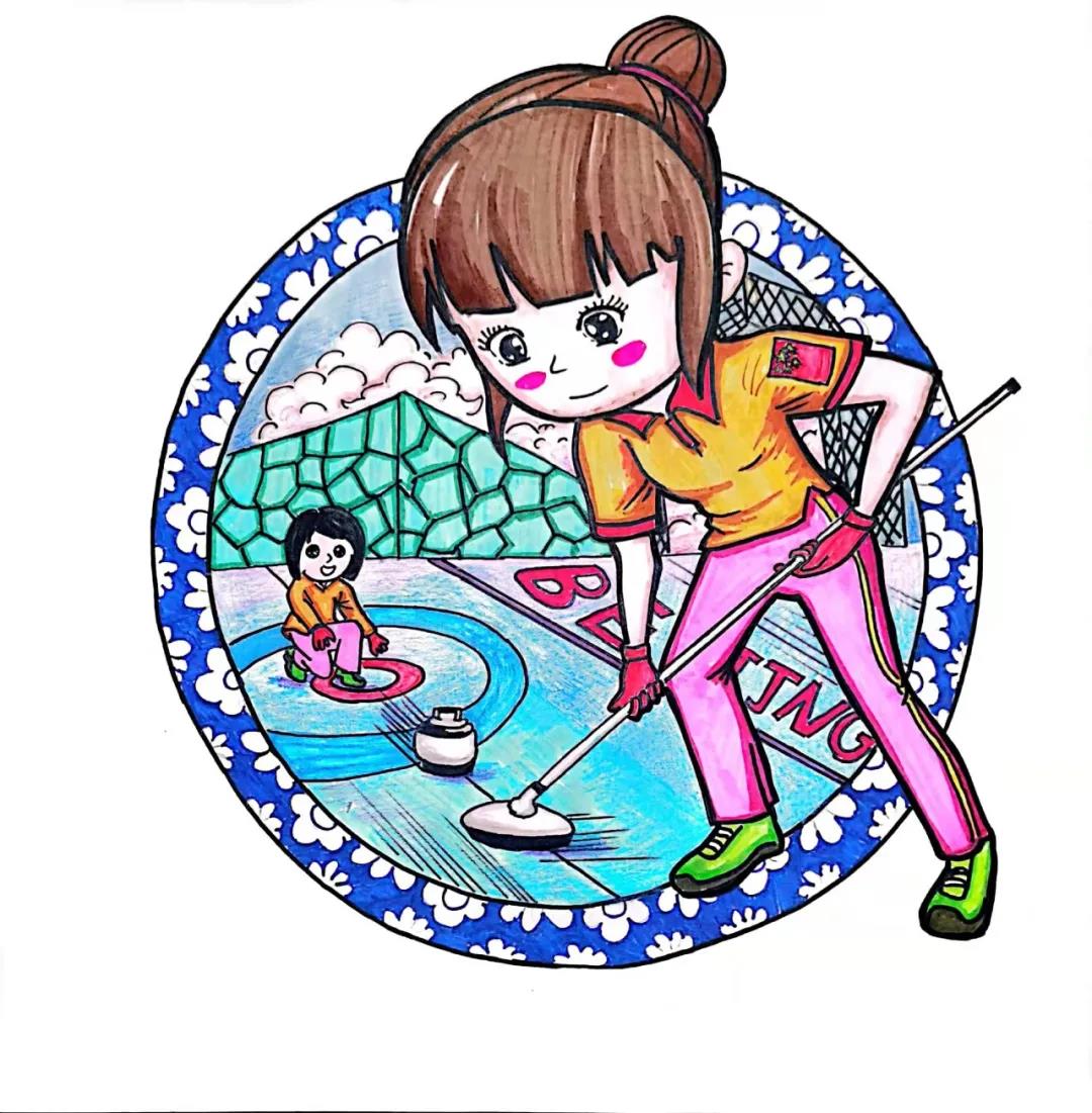2020年冬奥会儿童画-图6