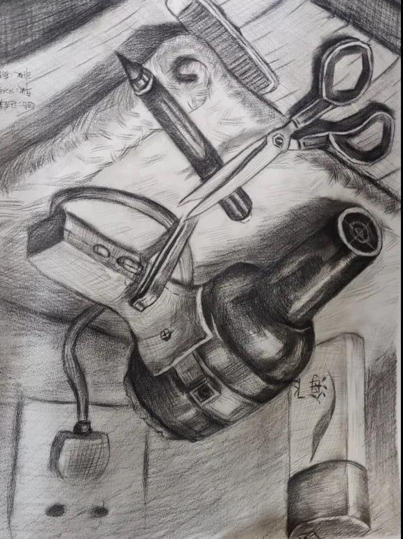 校园安全主题绘画-图3