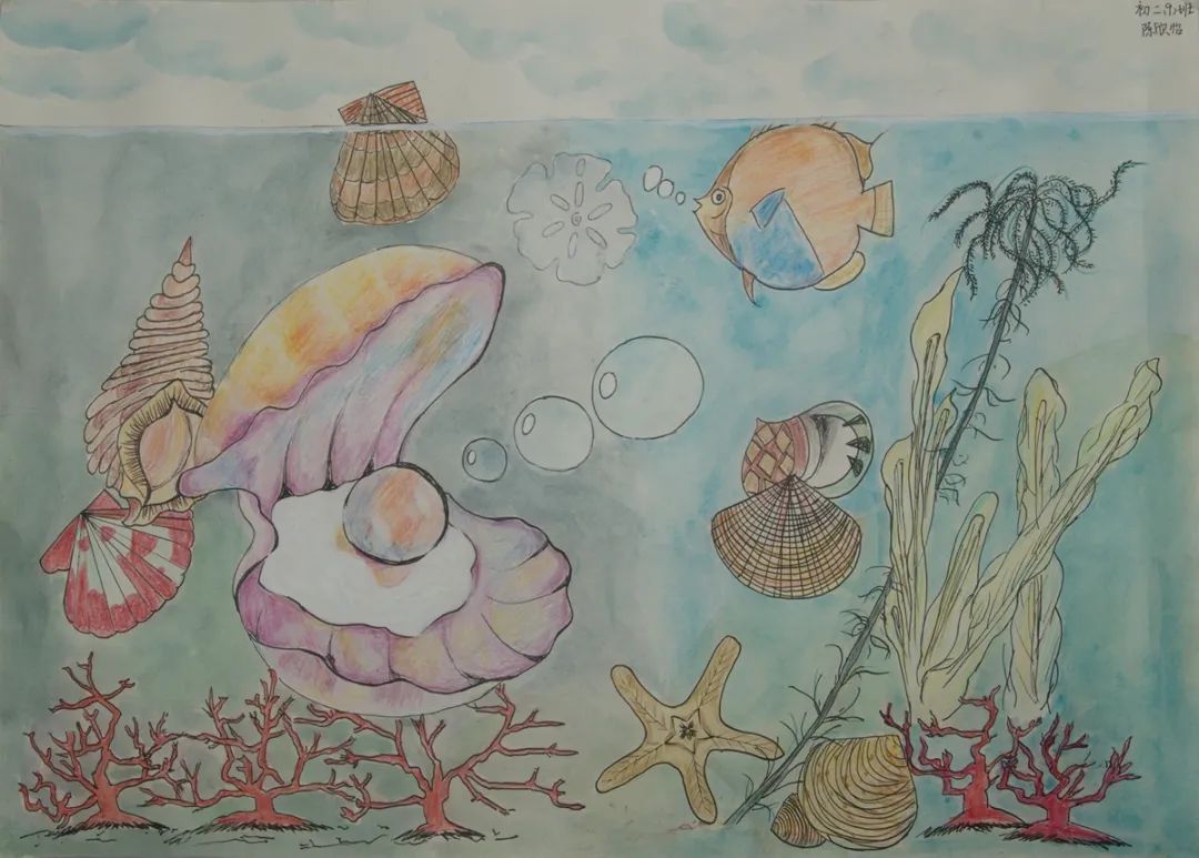 “保护海洋，人人有责”主题绘画图片-图1