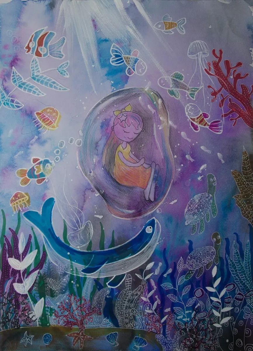 “保护海洋，人人有责”主题绘画图片-图8