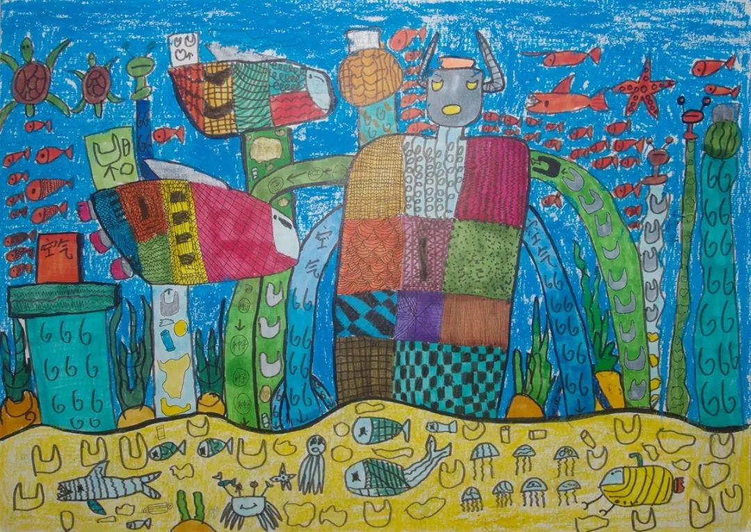 “保护海洋，人人有责”主题绘画图片-图9