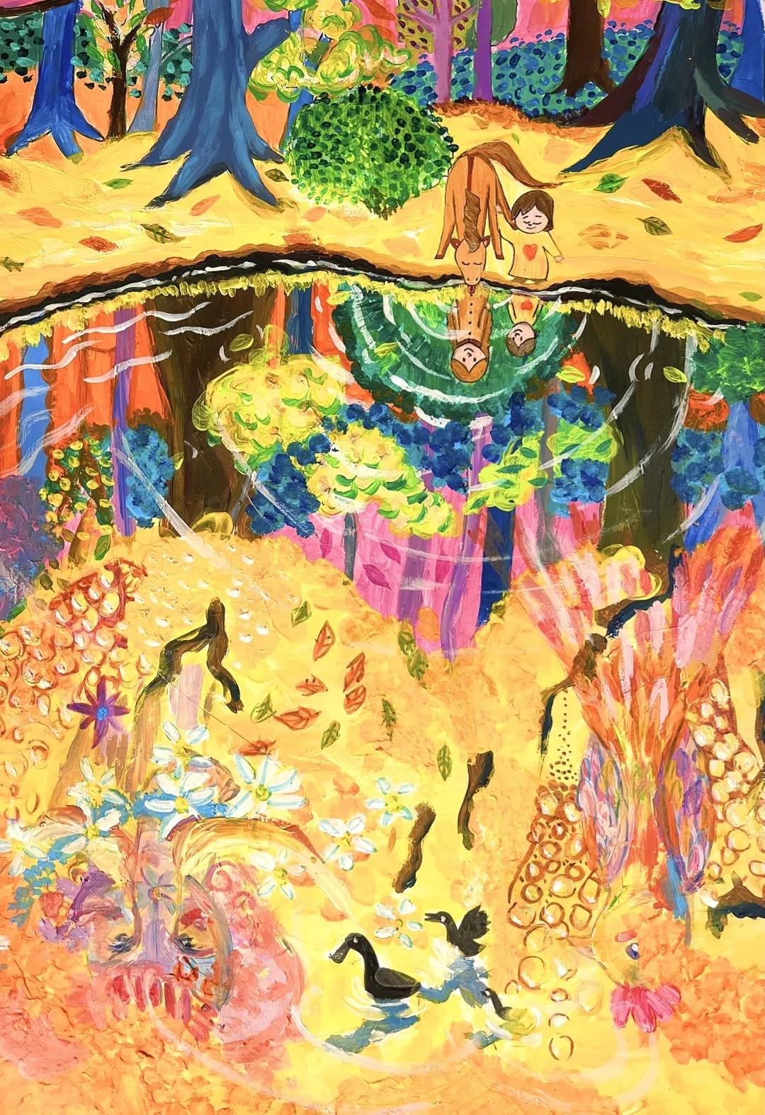 步骤2：《万物有灵且美》  我有一位新朋友，是一匹栗子棕的混血马。我给她取了一个小名叫松鼠。我爱她，她也很爱我！