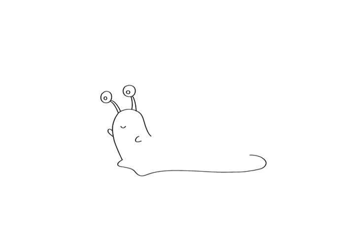 可爱蜗牛的简单画法-图1