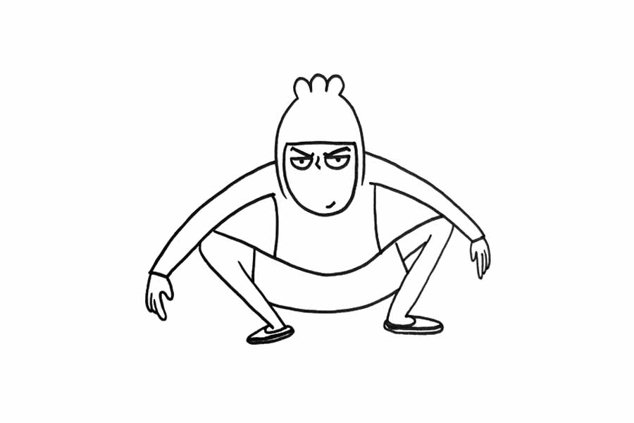 伍六七简笔画画法步骤-图3