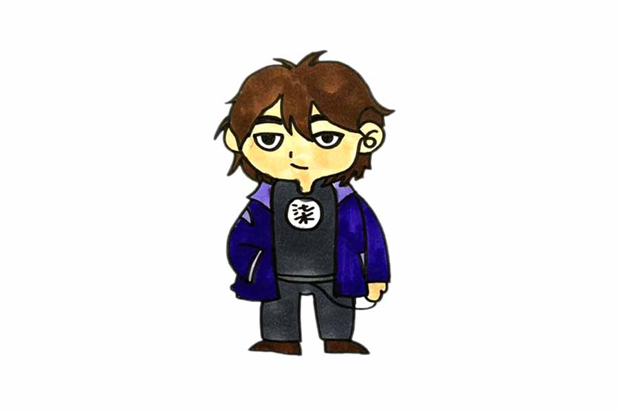 刺客伍六七简笔画画法步骤