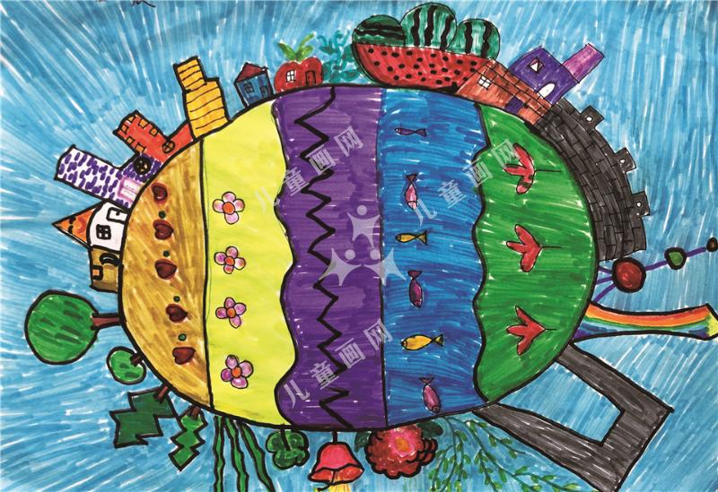 彩蛋儿童创意画