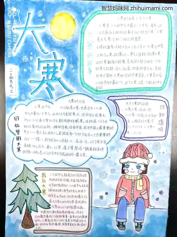 二十四节气-大寒手抄报-图5