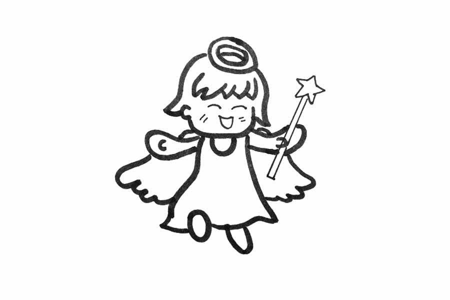 简单的小天使怎么画-图4